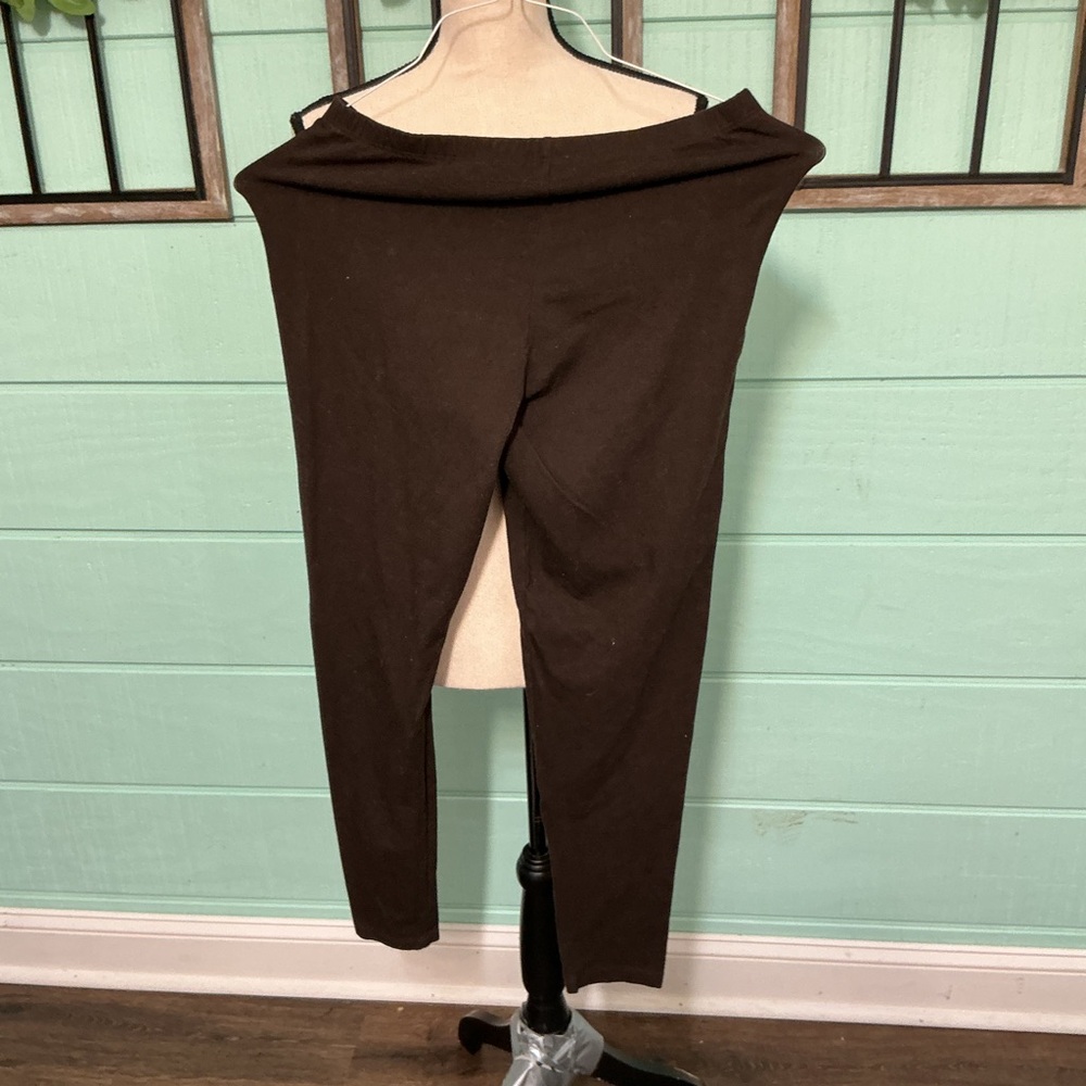 Simply Vera Vera Wang Brown Leggings | Size L